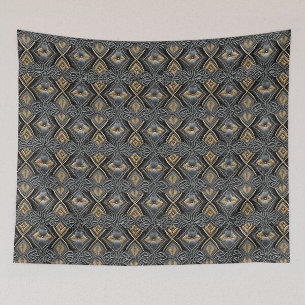Item preview, Golden and silver embroidery type design pattern  designed and sold by Trendy-Artistry.