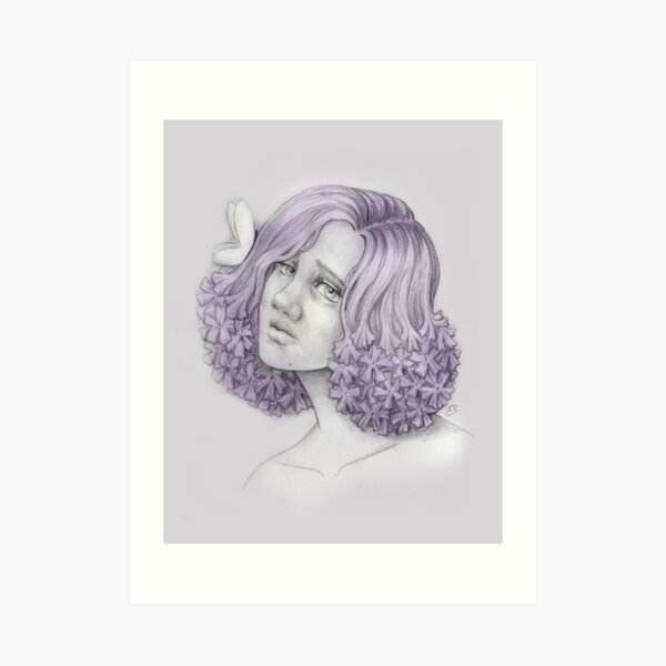 Phlox Girl Art Print