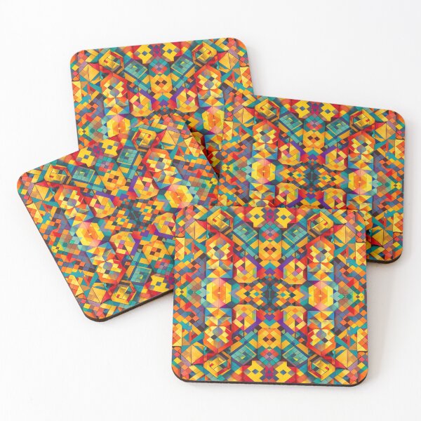 Item preview, complex shapes and colors of squares designed and sold by run-rotee.