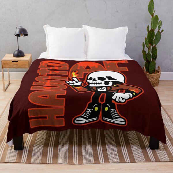 Item preview, Haunted AF Spooky Cartoon Skeleton Halloween Slogan designed and sold by CRHPOD20.