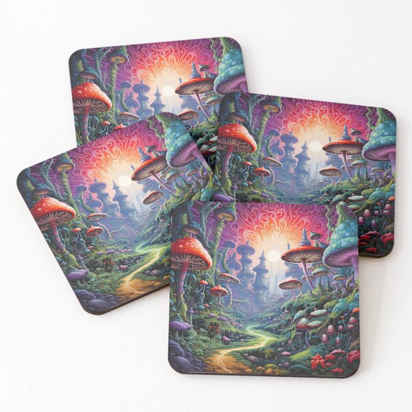 Item preview, Trippy Psychedelic Colorful Mushroom art designed and sold by jaredmcwhae.