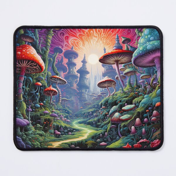 Item preview, Trippy Psychedelic Colorful Mushroom art designed and sold by jaredmcwhae.