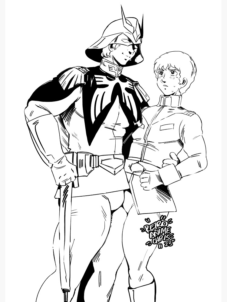 Charmuro Amuro Ray Char Aznable Mobile Suit Gundam Yaoi Fujoshi Mecha Art |  Magnet