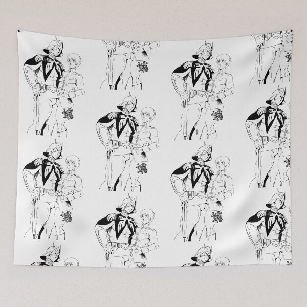 Item preview, Charmuro Amuro Ray Char Aznable Mobile Suit Gundam Yaoi Fujoshi Mecha Art designed and sold by MadAnglerPress.