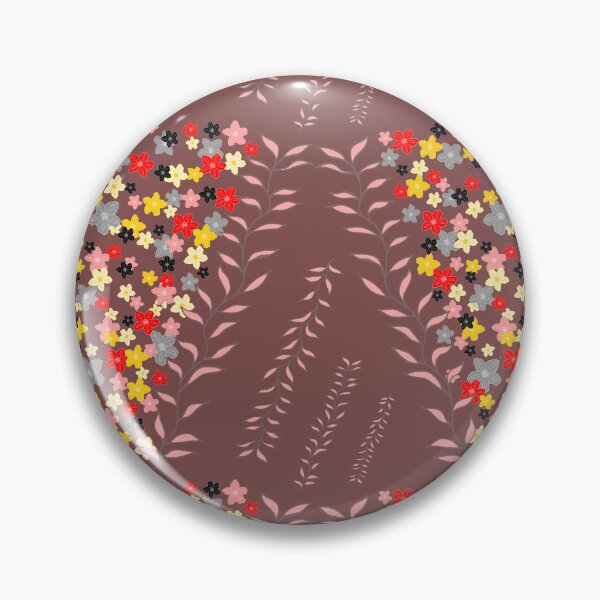 Item preview, Dusky Purple, red black and gold flowers designed and sold by SerahO.