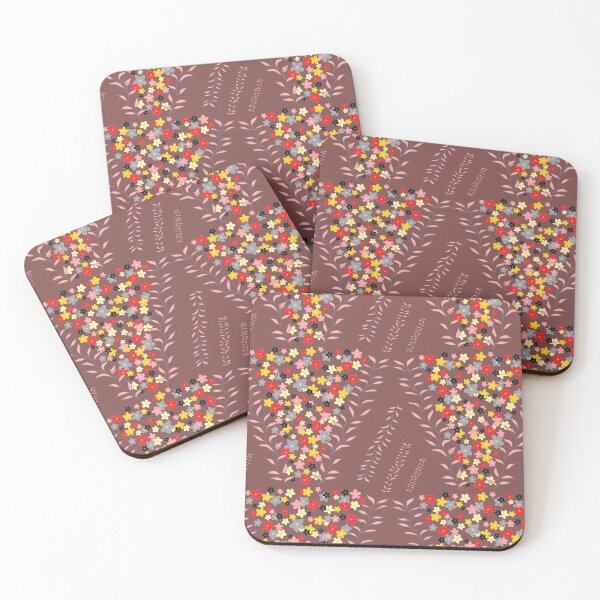 Item preview, Dusky Purple, red black and gold flowers designed and sold by SerahO.