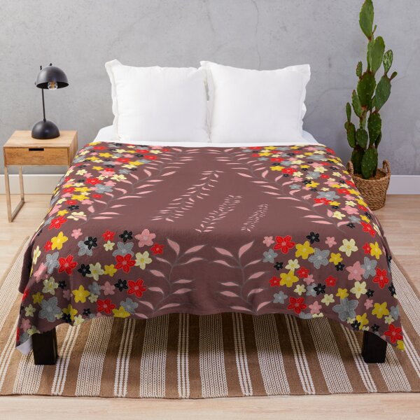 Item preview, Dusky Purple, red black and gold flowers designed and sold by SerahO.