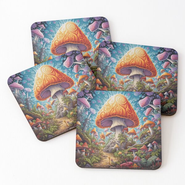Item preview, Trippy Psychedelic Sky Mushroom art designed and sold by jaredmcwhae.