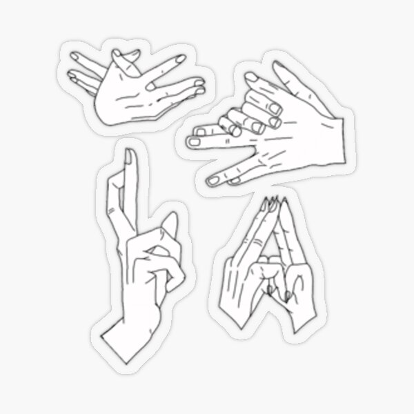 Item preview, JJK Hand Signs Filled In designed and sold by sultanoaks.