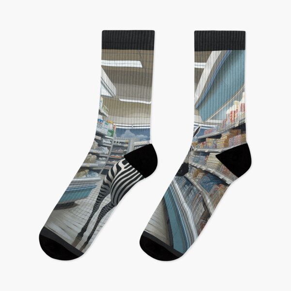 Item preview, Zebra in a Grocery Store designed and sold by Shannon Hilson.