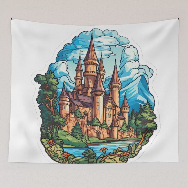 Item preview, Painted palace that reaches the clouds designed and sold by abmkf.