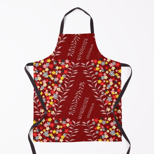 Item preview, Wine red black and gold flowers designed and sold by SerahO.