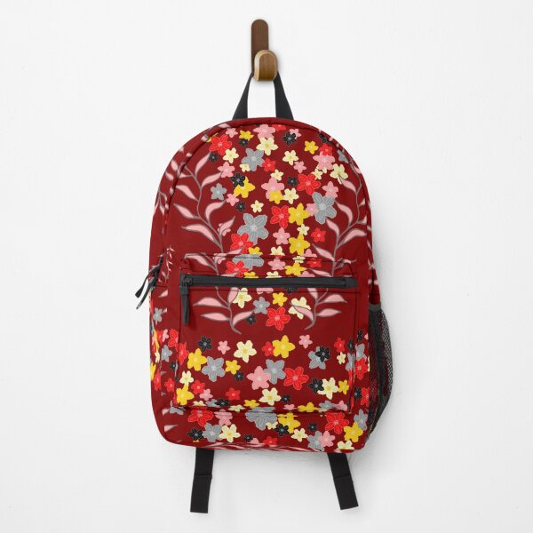 Item preview, Wine red black and gold flowers designed and sold by SerahO.