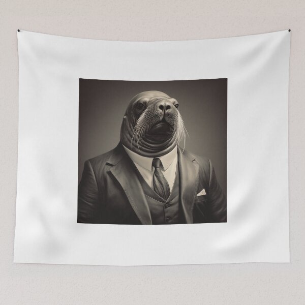 Item preview, Walrus in Business Suit Art designed and sold by redstar19.