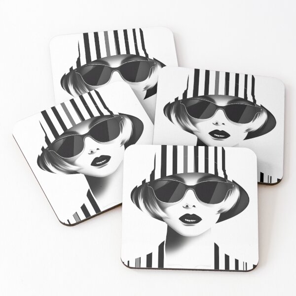 Item preview, Nice lined beauty woman in black and white designed and sold by 19DEC.