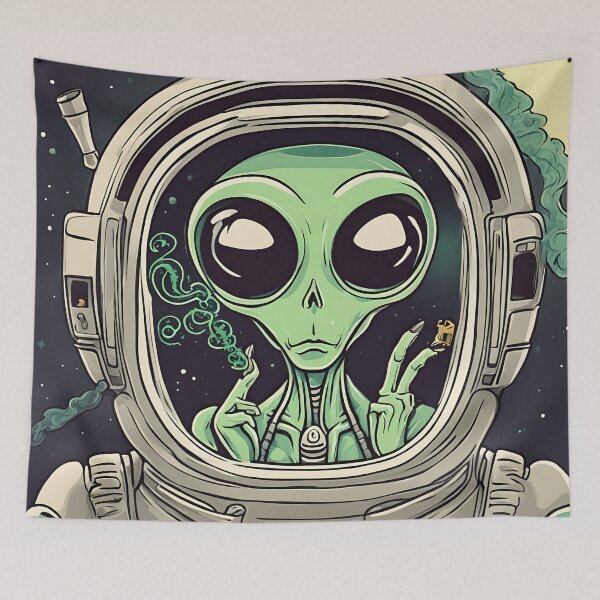 Item preview, Alien in Space designed and sold by Ac3k.