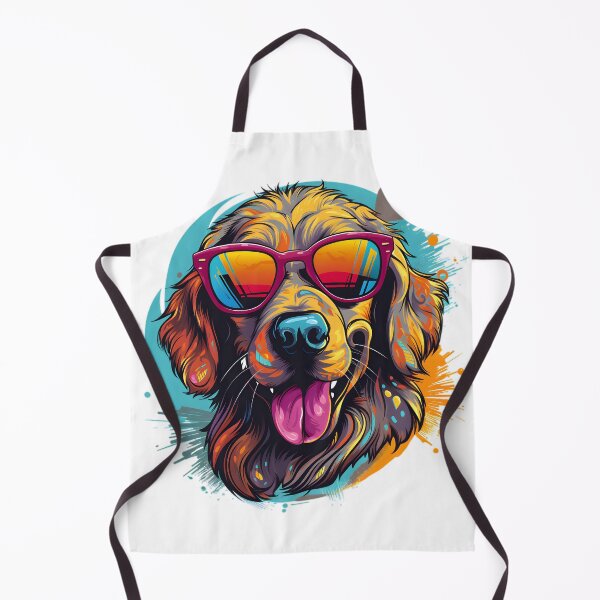 Item preview, Cute dog wearing glasses colourful background  designed and sold by Trendy-Artistry.