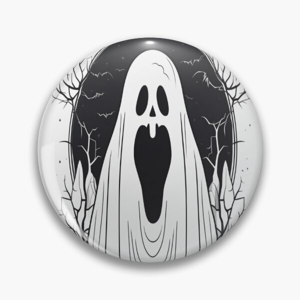 Item preview, Ghost Scary Line Art Halloween Cards designed and sold by PLANTONE.