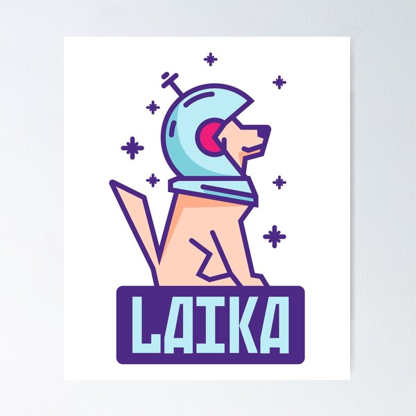 Item preview, Spacedog Laika designed and sold by Razvan  Vezeteu.