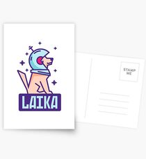 Spacedog Laika Postcards