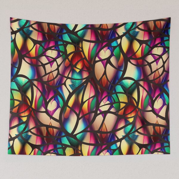 Item preview, seamless stained glass visual art,   designed and sold by run-rotee.