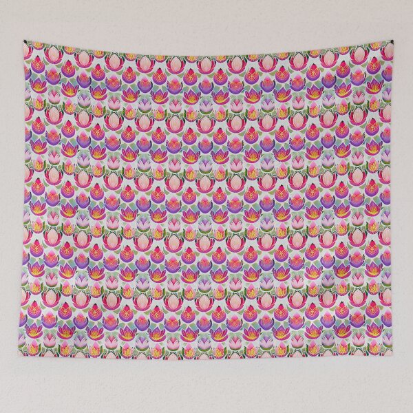 Item preview, Thai Elegance: Seamless Decorative Lotus designed and sold by run-rotee.