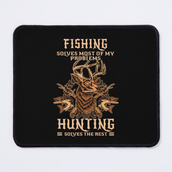 Item preview, Retro Fishing Solves Most Of My Problems Hunting Solves The Rest designed and sold by swkyhefrx97.