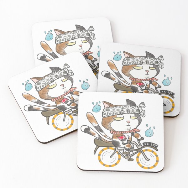 Item preview, Adorable and funny NekoMata on a Bicycle  designed and sold by OzzyMac.