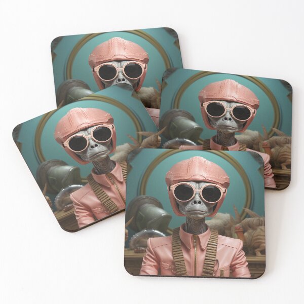 Item preview, retro pastel alien 2 designed and sold by Rebelka.