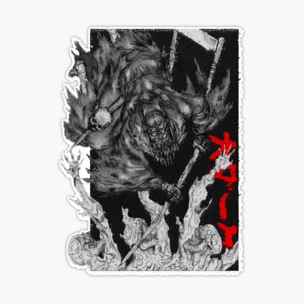 Berserk Guts Japanese Art Drawing by Anime Art - Pixels