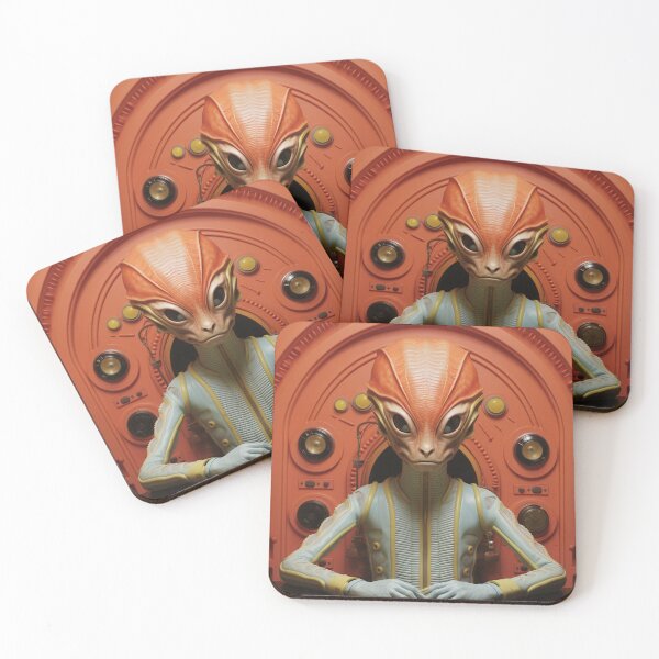 Item preview, retro pastel alien 3 designed and sold by Rebelka.
