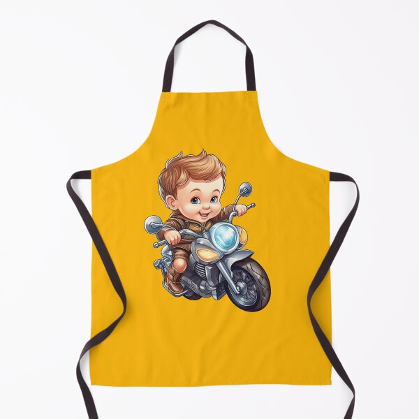 Item preview, A baby Riding a Silver Toy Motorcycle (green background) designed and sold by TheTrendsDesk.