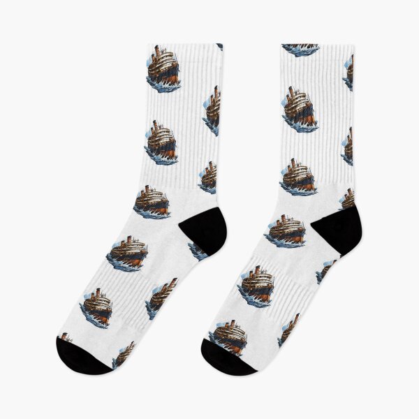 Item preview, A large ship broke in half in the water designed and sold by abmkf.