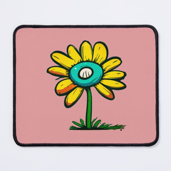Item preview, Pastel Single Flower in Yellow tint & sky Blue Paint Pattern Design designed and sold by Md Rashid Hasan.