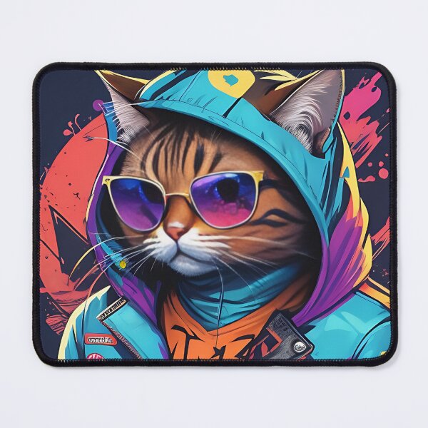 Item preview, cool cat wearing hood jacket formidable look designed and sold by Noppawat.