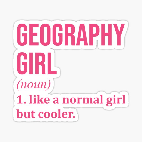 Item preview, Geography Girl Definition for Women designed and sold by XCIV.