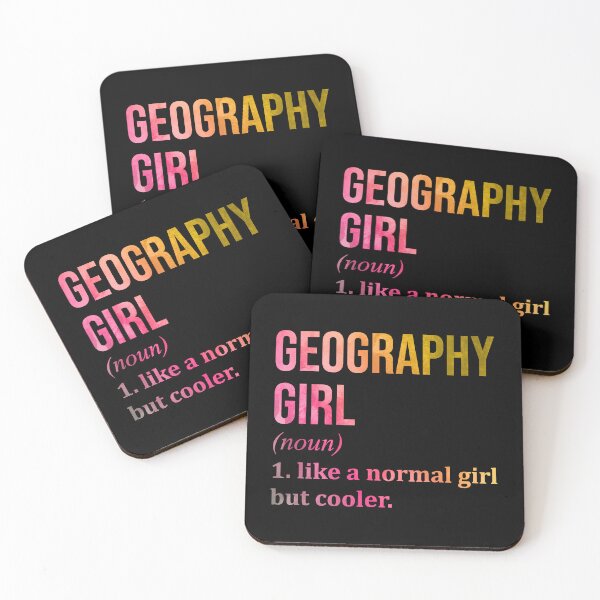 Item preview, Geography Girl Definition in Watercolor designed and sold by XCIV.