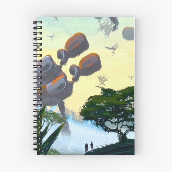 Item preview, Techno-Nature Fusion: Where Robots Roam Amidst Natural Splendor designed and sold by SolaceOddities.