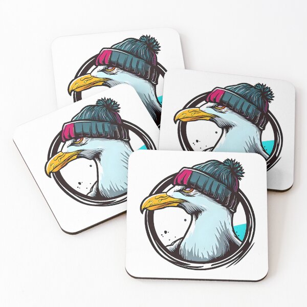 Item preview, Beanie hat seagull designed and sold by ColorOfBirds.