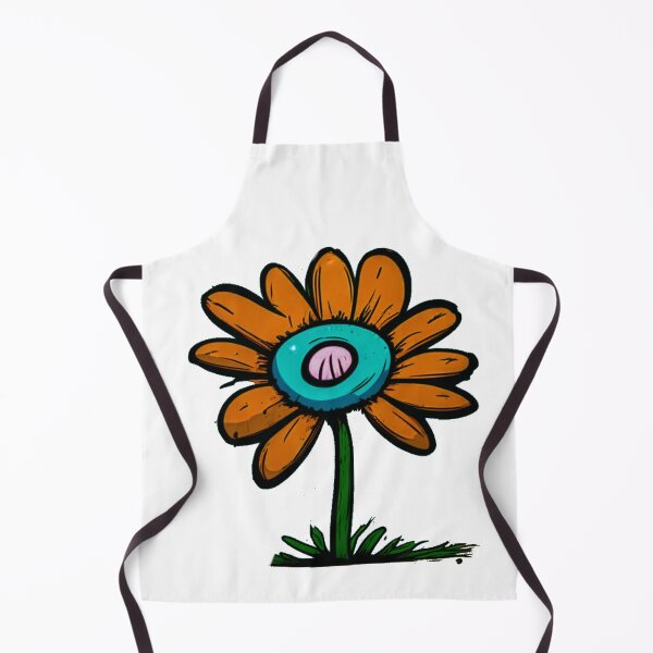 Item preview, Pastel Single Flower in Orange tint & sky Blue Paint Pattern Design designed and sold by Md Rashid Hasan.