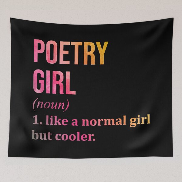 Item preview, Poetry Girl Definition in Watercolor designed and sold by XCIV.