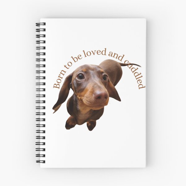 Item preview, Born to be loved and cuddled. mini Dachshund dog   designed and sold by Debsgiftware Ward.