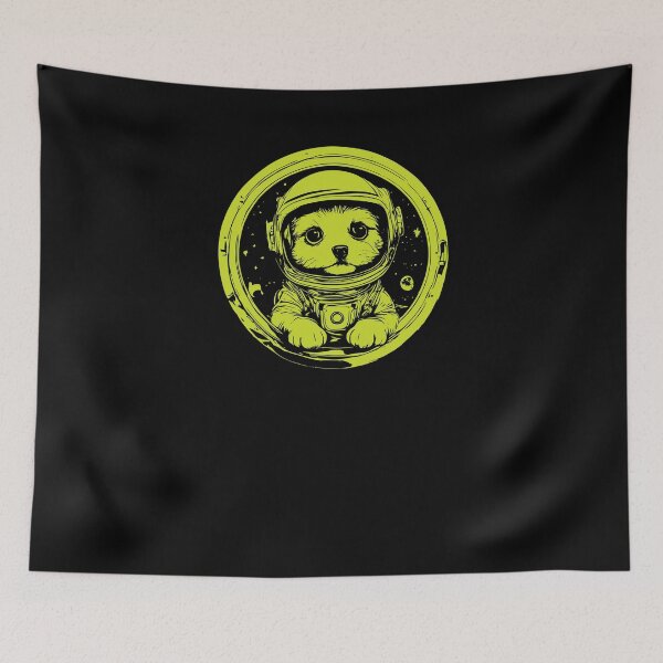 Item preview, Cute Puppy Astronaut - Yellow 1 designed and sold by Soulemotion.
