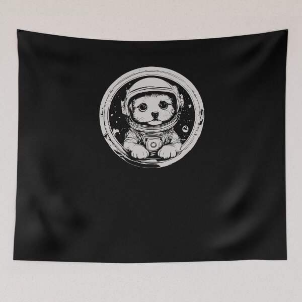 Item preview, Cute Puppy Astronaut - Grey designed and sold by Soulemotion.