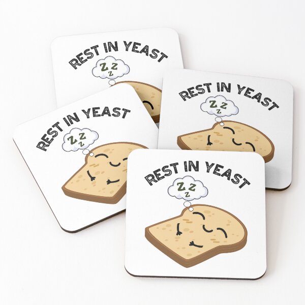 Item preview, Rest In Yeast Funny Bread Puns  designed and sold by punnybone.