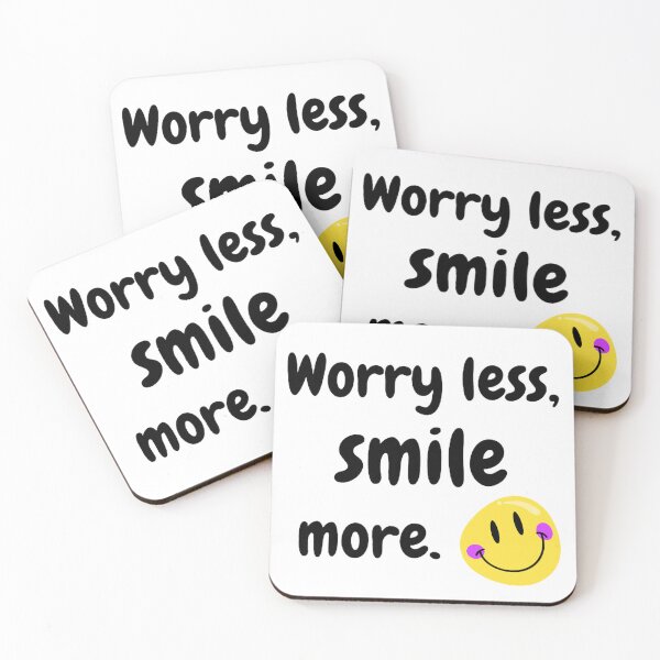 Item preview, Worry less smile more. T-shirt. chic & cool T-shirt. designed and sold by Mild Riot.