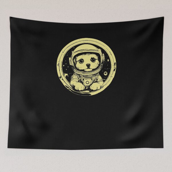 Item preview, Cute Puppy Astronaut - Khaki designed and sold by Soulemotion.