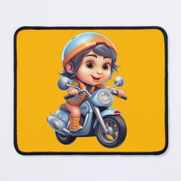 Item preview, A baby Riding a Blue Toy Motorcycle (background) designed and sold by TheTrendsDesk.
