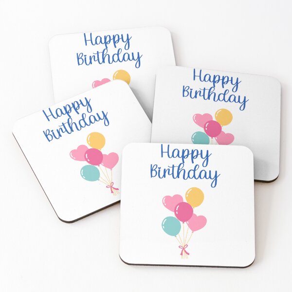 Item preview, Birthday with balloon, congratulations, party hut, birthday party designed and sold by Katze49.