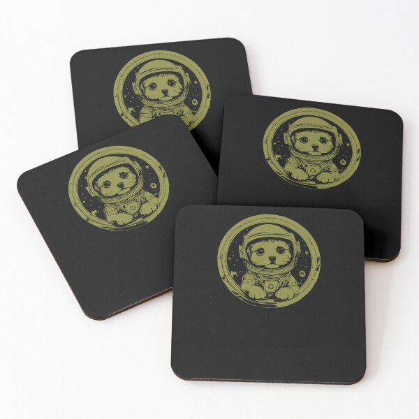 Item preview, Cute Puppy Astronaut - Olive designed and sold by Soulemotion.